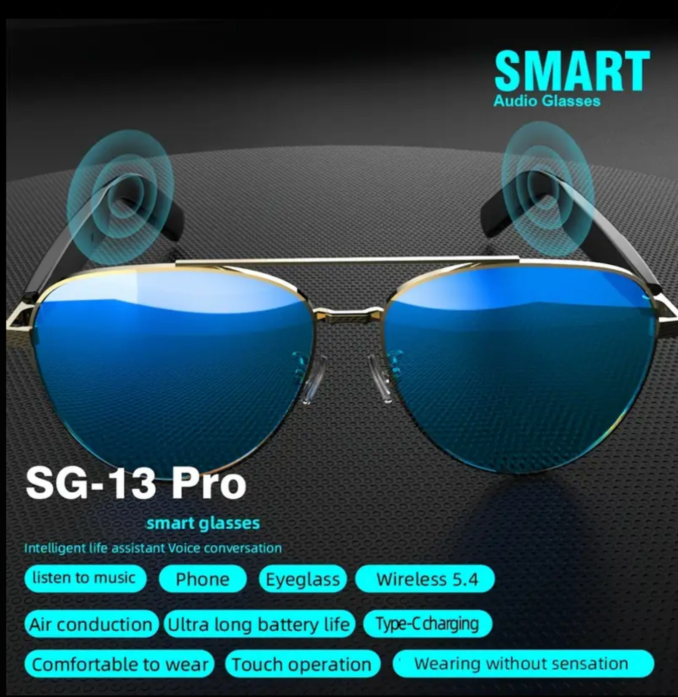 AI Bluetooth Sun Glasses